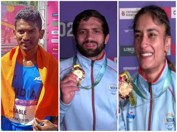 Avinash Sable and Ravi Dahiya ,Vinesh Phogat clinch medals at CWG 2022 (Photo/ANI)