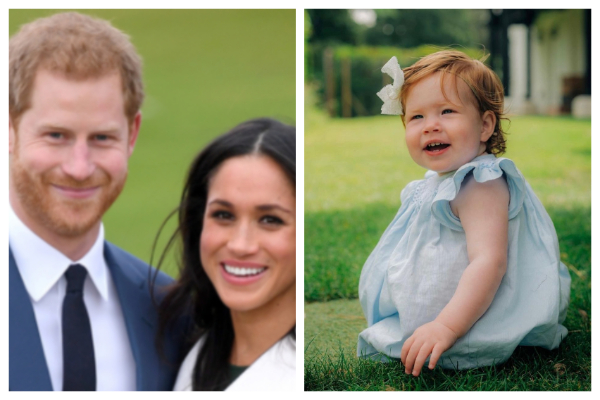 Meghan Markle, Prince Harry and their daughter (image source: Instagram)