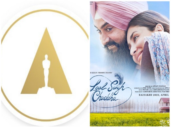 Logo of The Academy and poster of Laal Singh Chaddhha (Image source:Instagram)