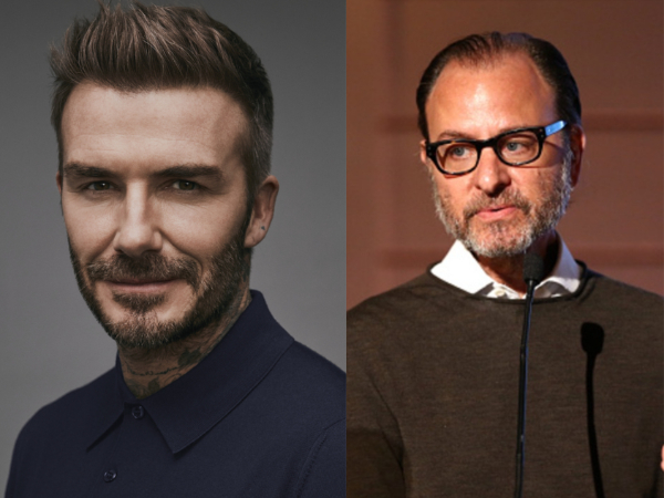 David Beckham, Fisher Stevens (Image source: Twitter)