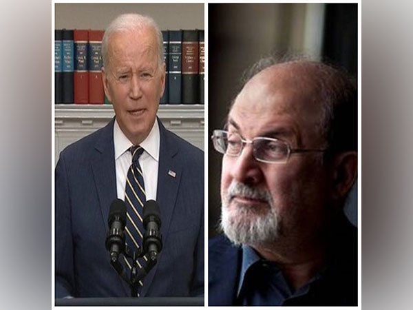 US President Joe Biden and Renowned author Salman Rushdie (Photo Credit: Rushdie Twitter)