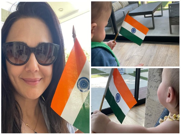 Preity Zinta and her kids (Image source: Instagram)