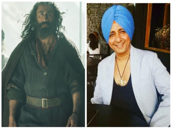 Sukhwinder and still of Ranbir from Shamshera title track (Image source: Twitter)