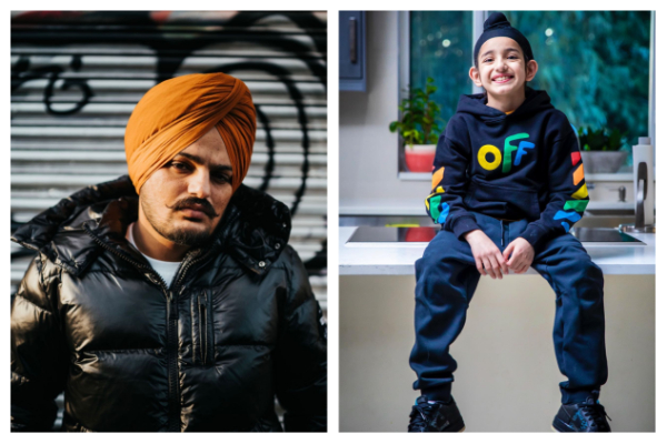 Gippy Grewal's son (right) and late Sidhu Moose Wala (left) (Image source: Instagram)