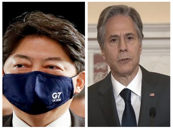 Japanese Foreign Minister Hayashi Yoshimasa and US State Secretary Antony Blinken (File Image)