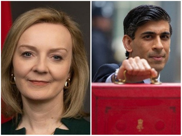 British Foreign Secretary Liz Truss (Left) and Indian-Origin Former Chancellor Rishi Sunak (Right)