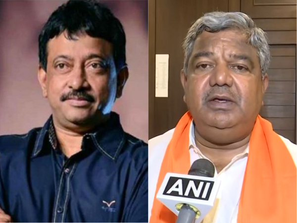 Ram Gopal Varma and Narayan Reddy (Image source: ANI)