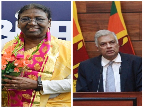 Newly-elected President Droupadi Murmu and Sri Lankan President Ranil Wickremesinghe  (File Image)