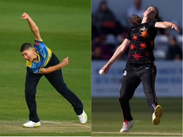 Issy Wong and Emily Arlott (Photo/England Cricket-Twitter)