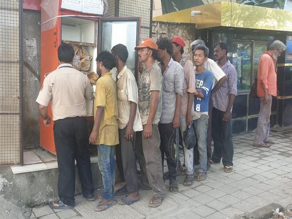 Community fridge installed in Andheri. Photo/ANI