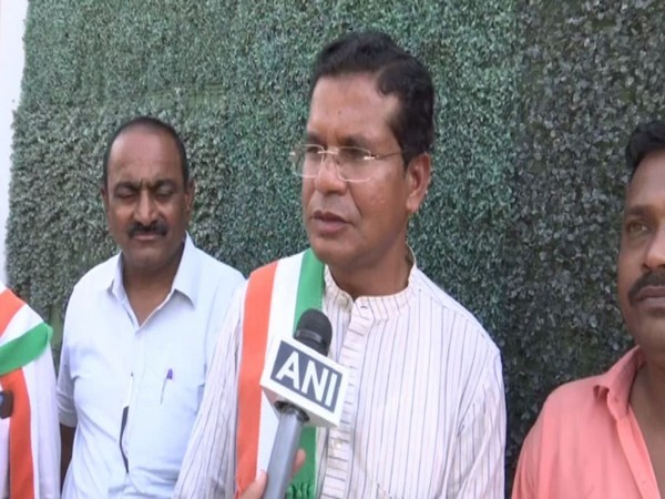 Chhattisgarh Pradesh Congress Committee Mohan Markam speaking to ANI in Raipur, Chhattisgarh on June 28. Photo/ANI