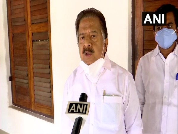 Congress leader Ramesh Chennithala speaking to ANI in Thiruvananthapuram on Thursday. Photo/ANI