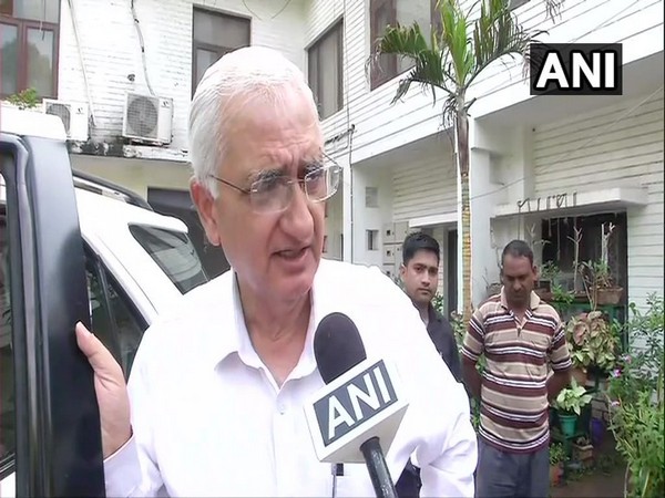 Senior Congress leader Salman Khurshid talking to ANI on Thursday. Photo/ANI