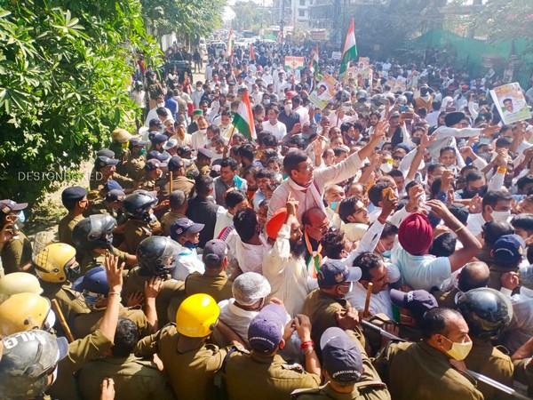 A visual from protest march in Dehradun on Thursday. (Picture courtesy: Twitter)