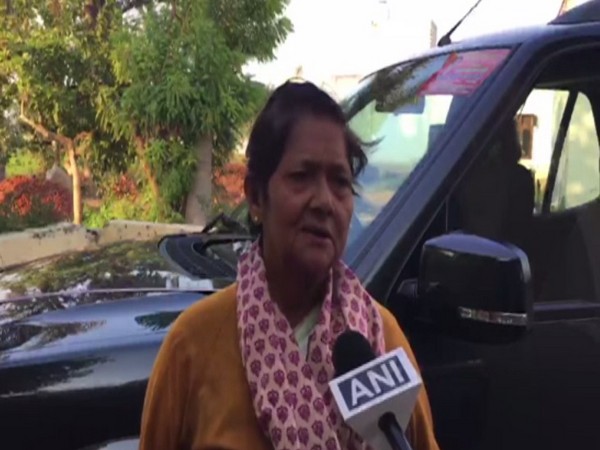 Sharda Tyagi talking to ANI on Tuesday in Meerut. Photo/ANI