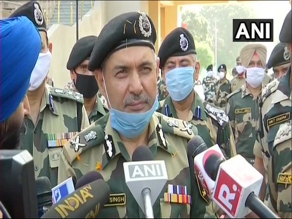 SS Deswal, Director General of ITBP and BSF, talking to reporters on Saturday. Photo/ANI
