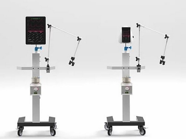 The ventilator runs on room air without the need of compressed medical air