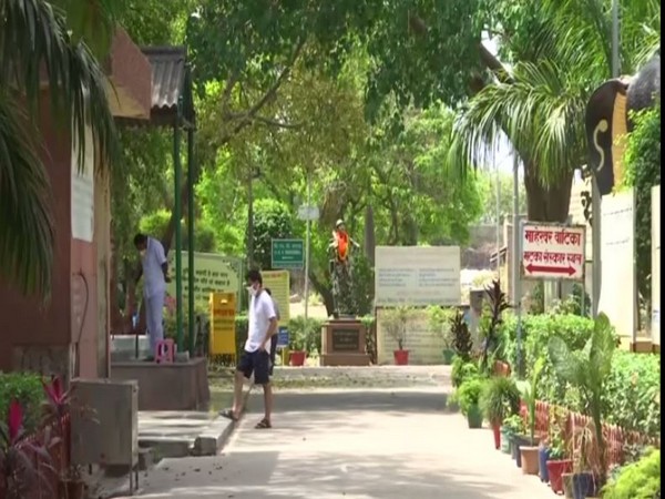A view of cremation ground in Noida's Sector 94. Photo/ANI