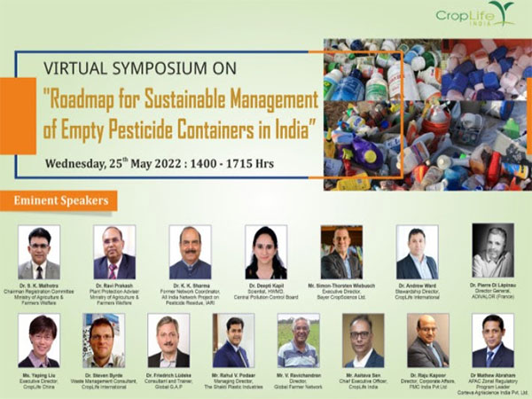 CropLife India organized Virtual International Symposium on Empty Pesticide Containers (EPC) Management in India