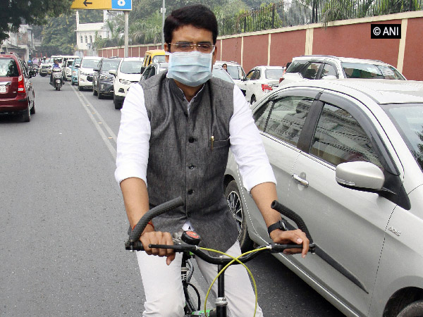 Congress leader Deepak Singh in Lucknow on Monday