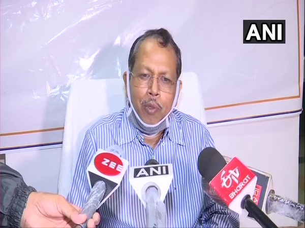 PK Jena, Special Relief Commissioner, Odisha talking to reporters on Wednesday.