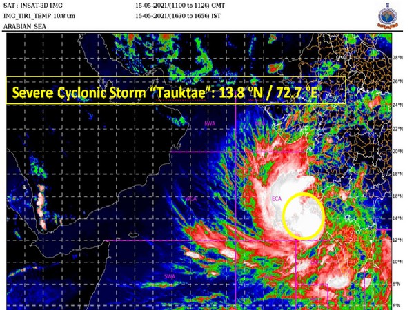 Visual representation of Cyclone Tauktae (Photo/IMD)