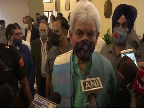 J-K Lieutenant Governor Manoj Sinha. (Photos/ANI)
