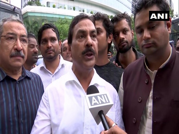 Congress' Naseem Khan speaking to ANI in Mumbai on Sunday. Photo/ANI