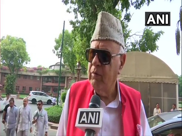 NC leader Farooq Abdullah in conversation with ANI on Monday. Photo/ANI