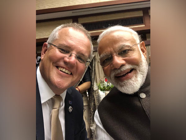 Australian Prime Minister Scott Morison and his Indian counterpart Narendra Modi