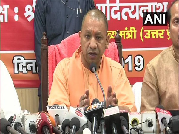 Uttar Pradesh Chief Minister Yogi Adityanath speaks to media in Saharanpur on Sunday. [Photo/ANI]