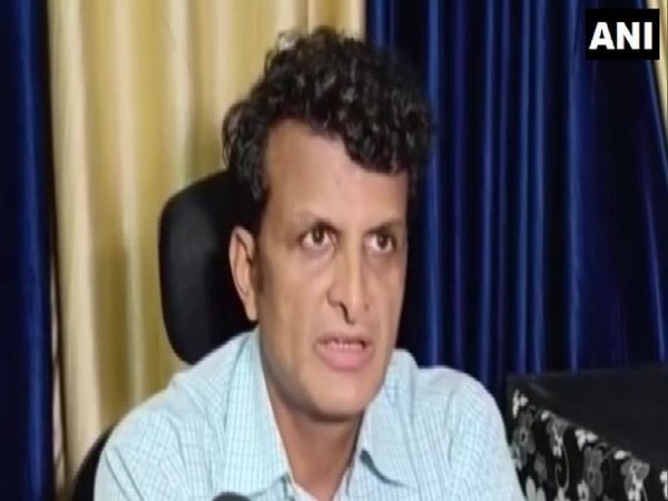 Assistant SP Rupesh Dwivedi speaking to ANI in Dhar on Sunday. Photo/ANI