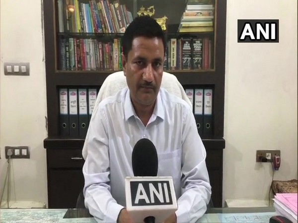 Moradabad District Magistrate Rakesh Kumar Singh speaking to ANI in Moradabad  on Sunday. Photo/ANI
