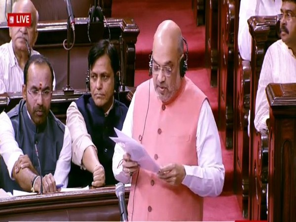 Home Minister Amit Shah in Rajya Sabha (Courtesy: RSTV)