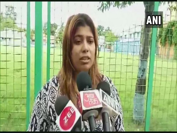 BJP worker Priyanka Sharma speaking to ANI in Howrah on Monday. Photo/ANI