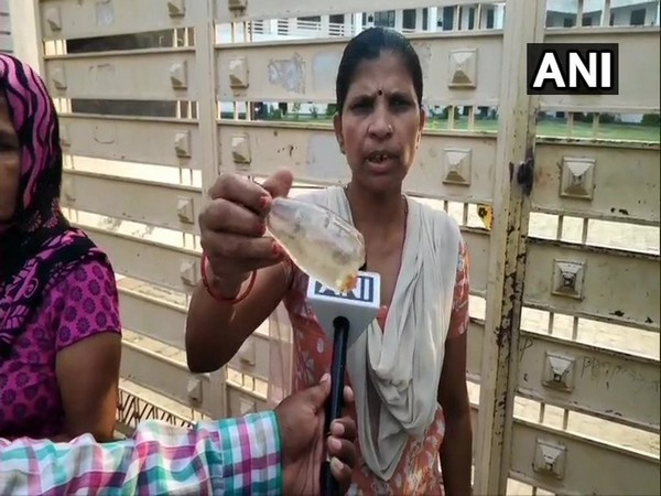 A local woman claims that residents of the colony have contracted various diseases due to poor quality of water. (Photo/ANI)