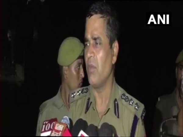 Senior Superintendent of Police (SSP) Anantdev Singh speaking to media person in Kanpur on Friday, Photo/ANI