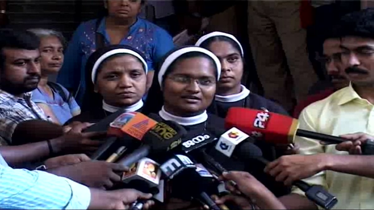 Sister Anupama speaking to media persons in Kottayam on Sunday. Photo/ANI