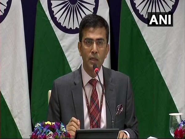 MEA Spokesperson Raveesh Kumar at the media briefing on Saturday