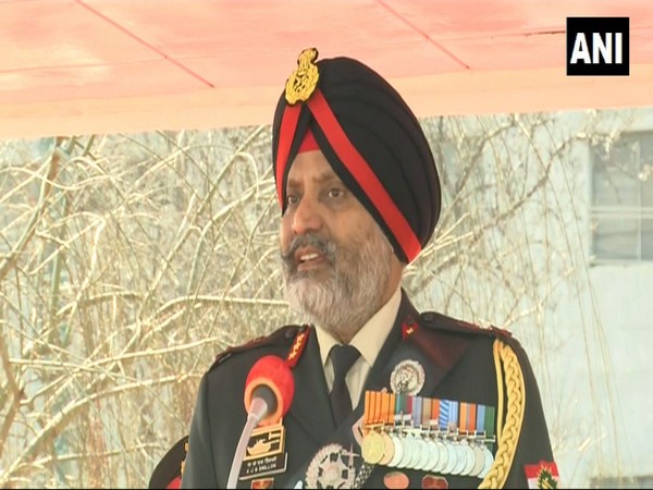 Indian Army Lieutenant General Kanwal Jeet Singh Dhillon while speaking to media in Srinagar on Saturday. [Photo/ANI]