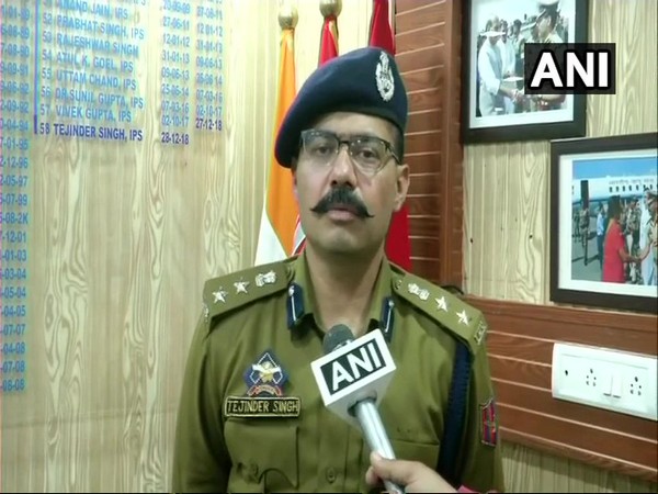 SSP Jammu, Tejinder Singh speaking to ANI on Saturday (File Photo)