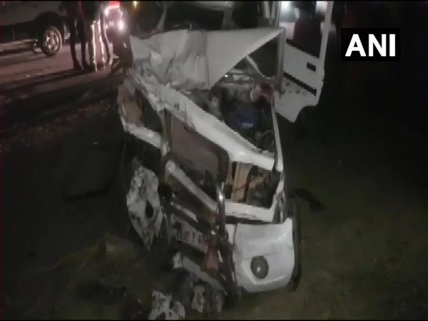 A visual from the accident spot in Kondagaon,Chhattisgarh [Photo/ANI]