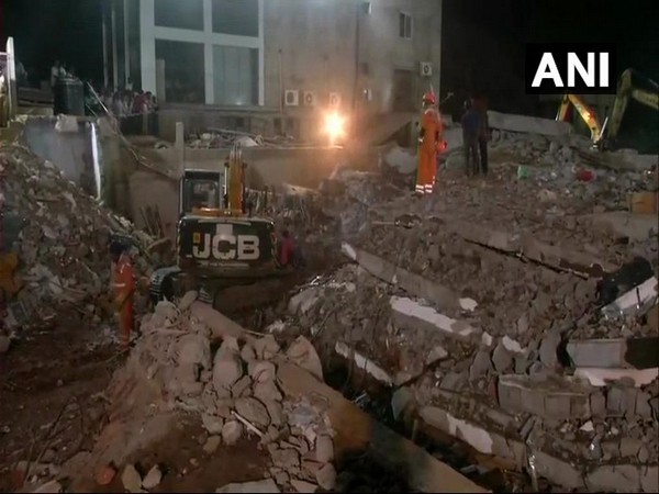 Visuals from the site in Dharwad where rescue operations are underway following a building collapse 