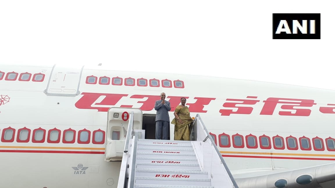 President Ram Nath Kovind and his wife Savita Kovind, departed for state visit to Croatia, Bolivia and Chile on Monday
