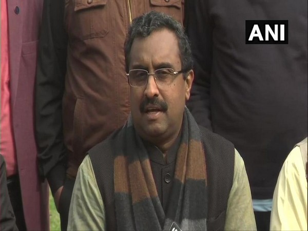 BJP national general secretary Ram Madhav speaks to media in Srinagar on Wednesday. [Photo/ANI]