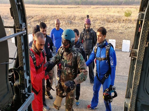 Major DP Singh preparing for a Skydive on Thursday.