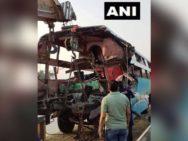 Visuals from the accident site