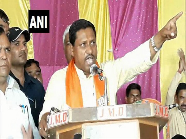 Ram Shankar Katheria addressed a public rally in Etawah, Uttar Pradesh [Photo/ANI]