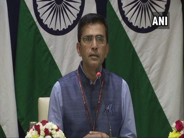Ministry of External Affairs Spokesperson Raveesh Kumar during the weekly press briefing here on Thursday (Photo/ANI)