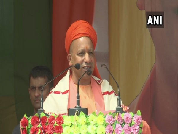 UP Chief Minister Yogi Adityanath during a rally in Assam on Saturday (Photo/ANI)